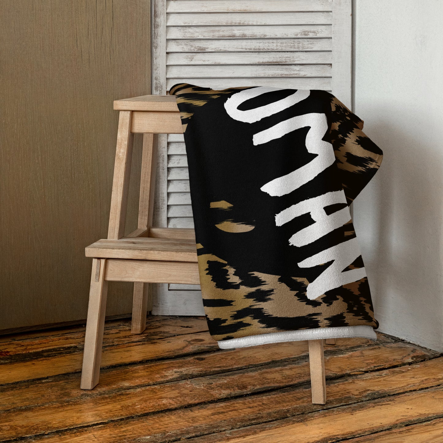 cavewoman Beach Towel