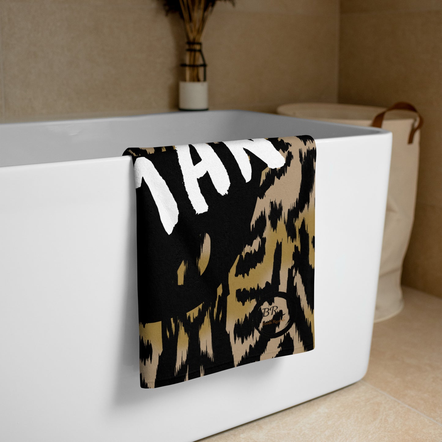 cavewoman Beach Towel
