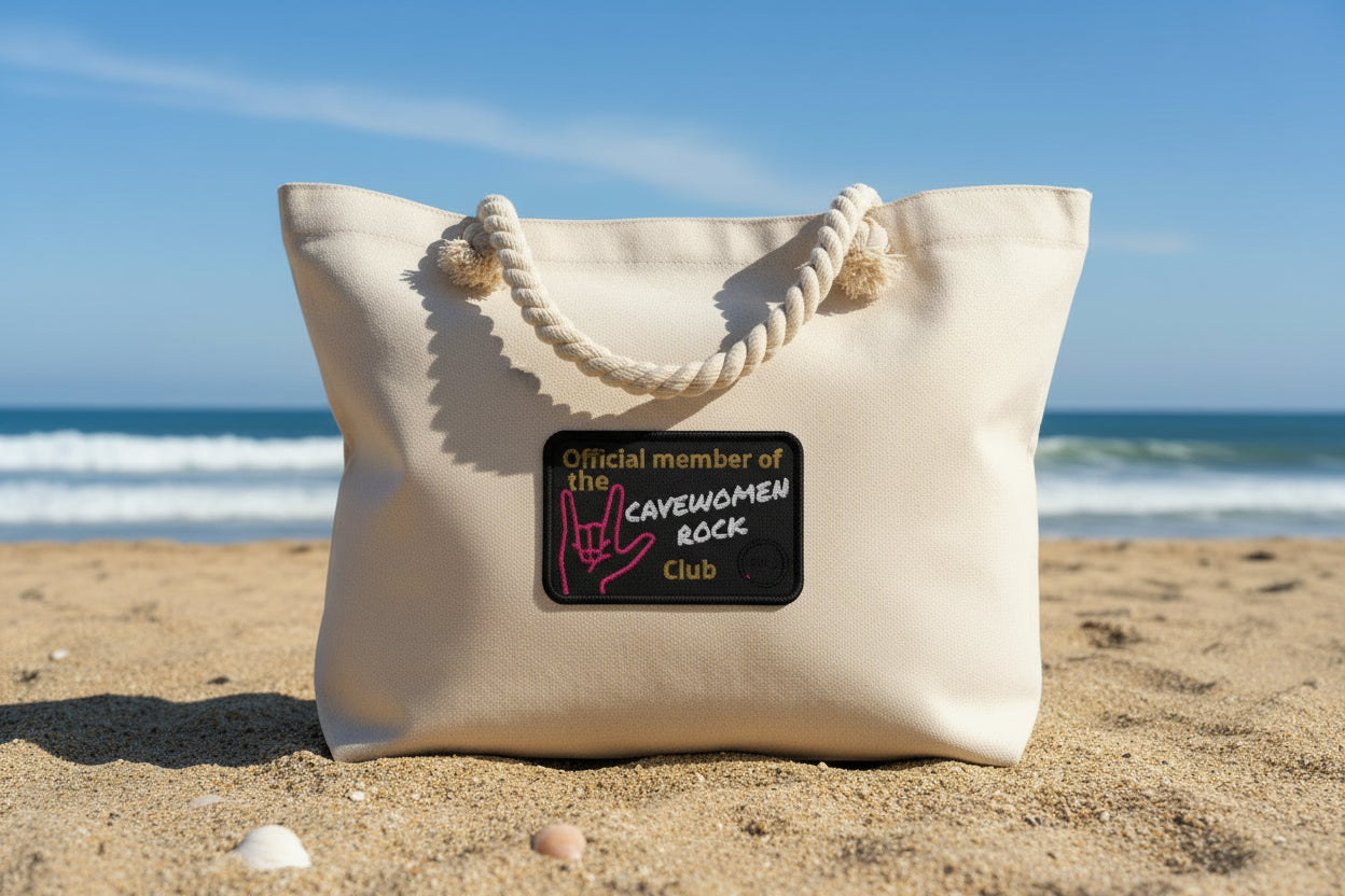cavewomen rock club Embroidered patches