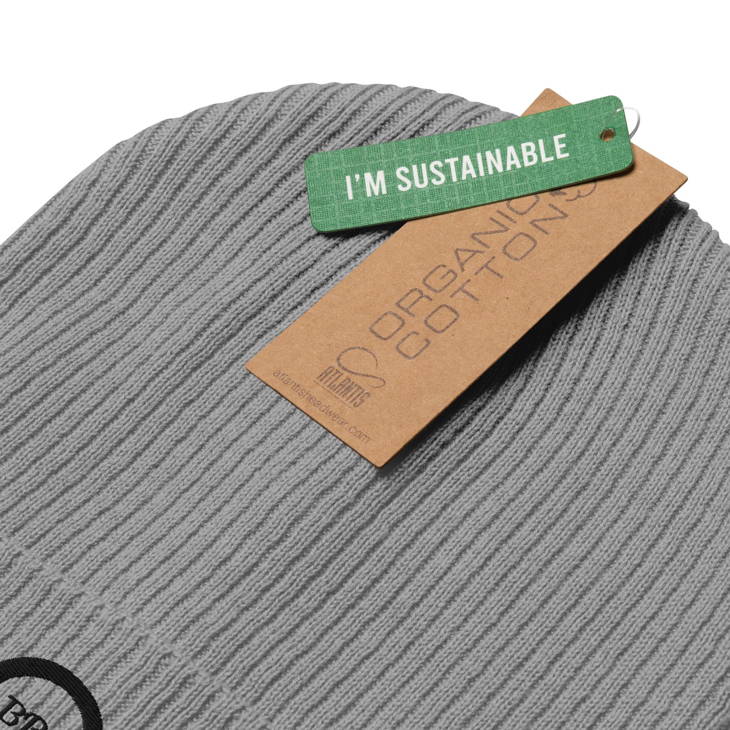 Organic ribbed beanie