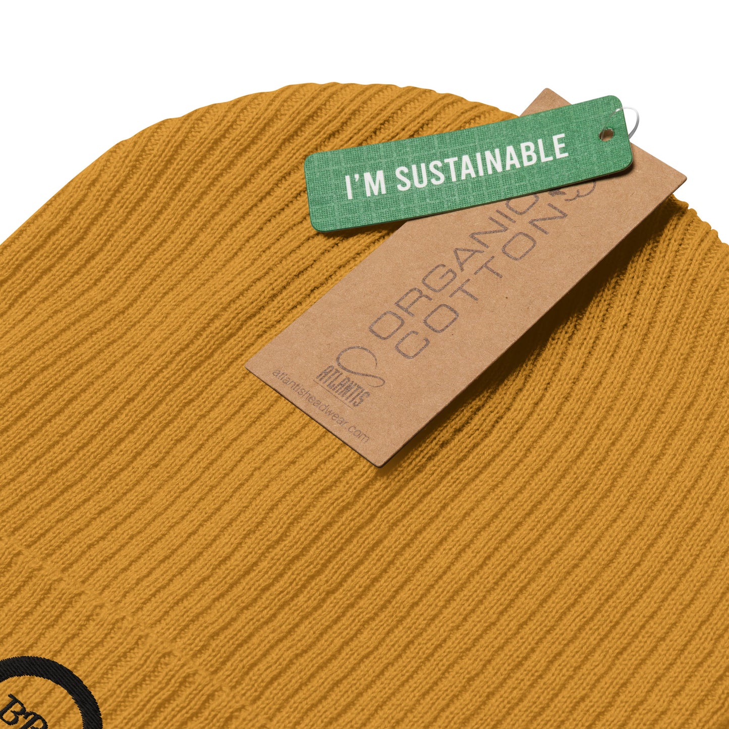 Organic ribbed beanie