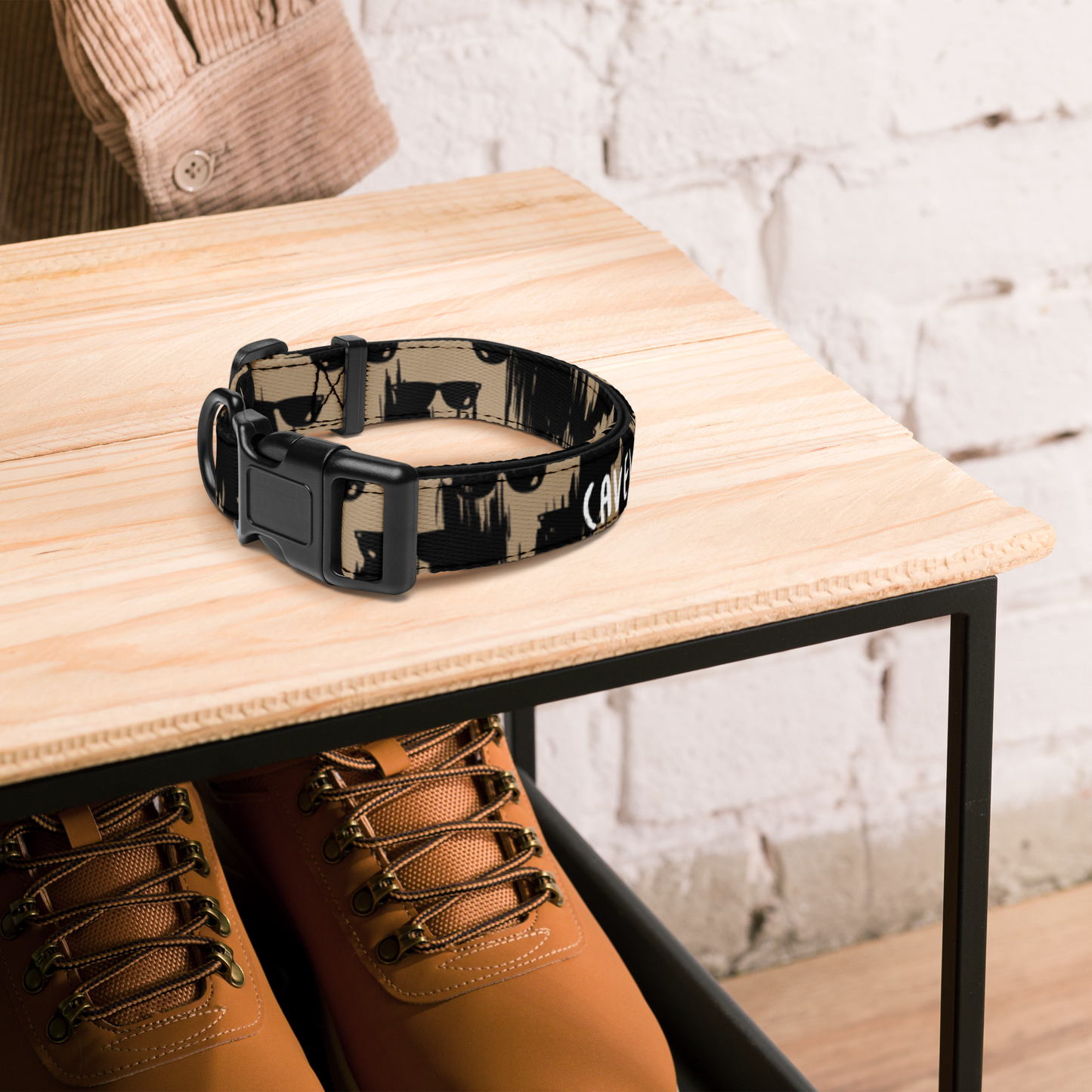 cavewoman Pet collar